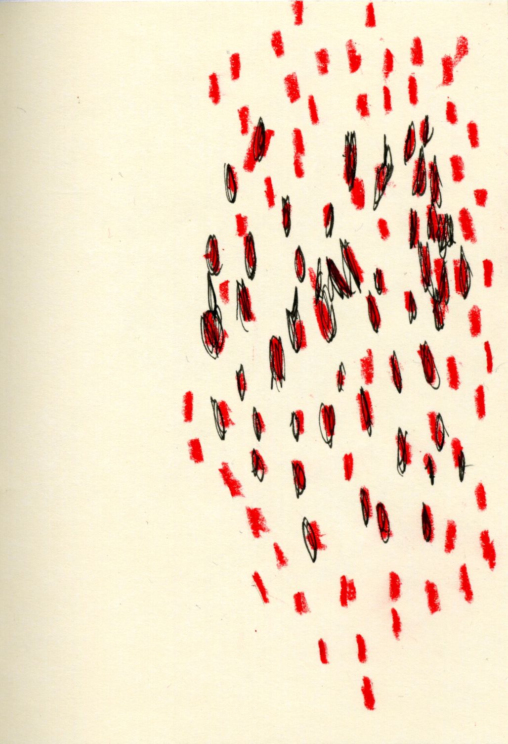 Red Rain (2008), Work on Paper by Claudia Hill